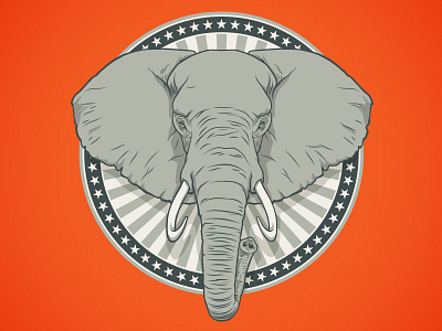 Bama Elephant Illustration for ESPN Magazine