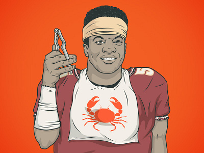 Jameis Winston Illustration for ESPN Magazine editorial football illustration portrait
