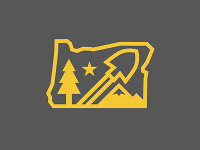 Oregon Nature Volunteers Patch branding design icon