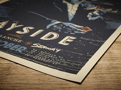 Bayside Tour Poster - Now Available gig poster illustration portrait print screen print