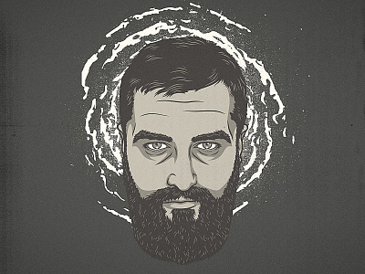 Emir Ayouni Portrait illustration norwegian beard portrait