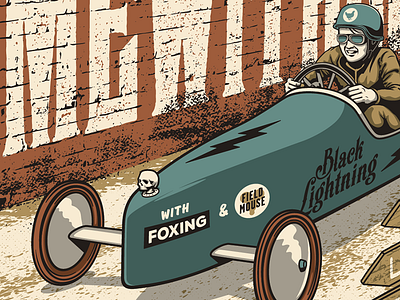 Gig Poster Preview car derby gig poster illustration portrait poster racing screen print soapbox
