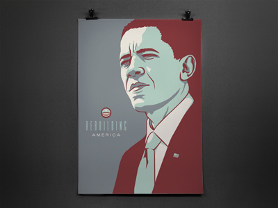 Obama Jobs Dribbble illustration jobs obama political portrait