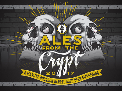 Indiana City Beer Art - Ales From the Crypt