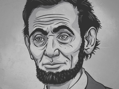 Lincoln art illustration portrait