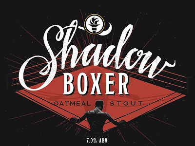 Shadow Boxer 2017 Update beer boxing craft beer label lettering script