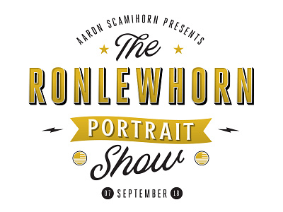Ronlewhorn Portrait Show Branding