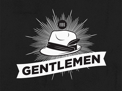 Gentlemen Branding branding fedora logo