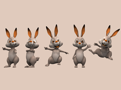 Rabbit - Rent&Move character design