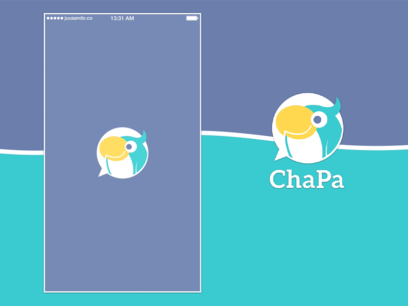 ChaPa Login Animation chapa login loop mascot principle wave