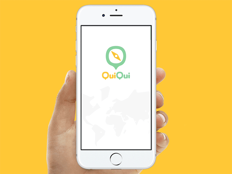 QuiQui 'Random Chat App' app chat login principle sketch splash ui ux