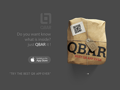 QBar App Landing Page