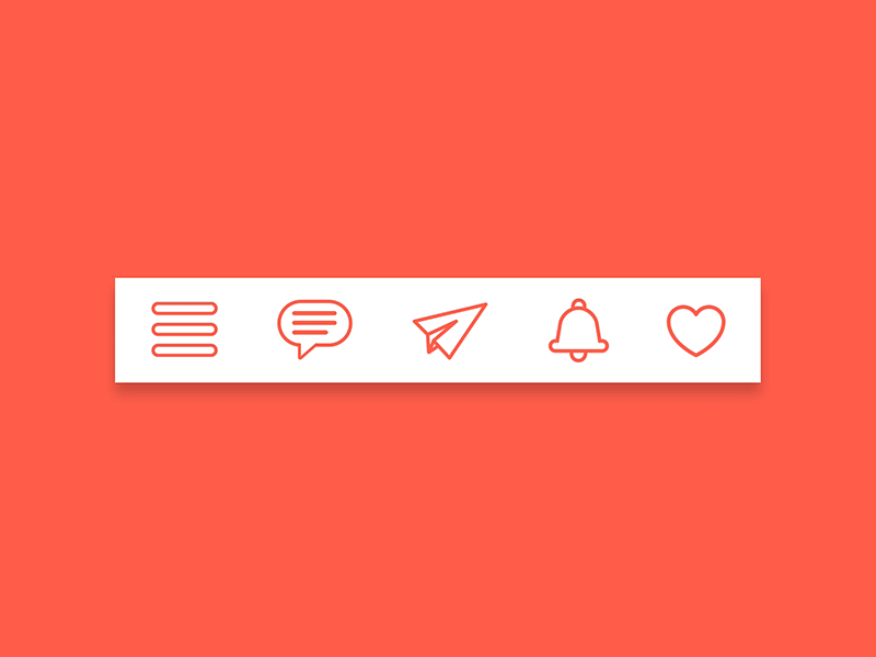 Notifications bell chat design feed interaction like mail notification principle sketch ui ux