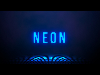 Neon Typography by evgenys on Dribbble