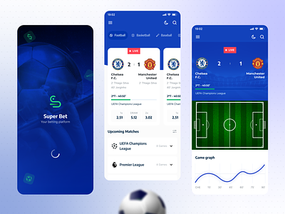 Sporting Betting App UI app bet betting graphic design mobile mobile design responsive sport sporting ui ui design user experiênce user interface ux ux design