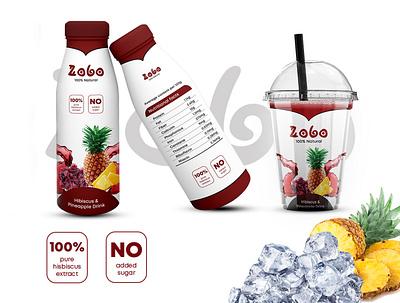 Zobo design drink graphic design package packaging design