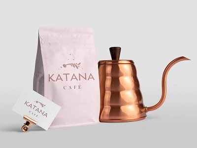 Katana Café brand identity branding branding design cafe branding cafe logo coffee logo coffee logo design coffeeshop eye catching logo lineart logo logodesign logos minimalist logo modern logo monogram simple logo ui ux vector