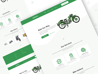 landing page for a bike company branding design landing page design ui uidesign