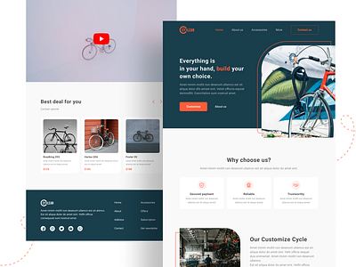 Cyclean web UI design branding cycle cycle landing page cycle website design interface landing page design logo minimalist simple design ui ui design uidesign uiux user interface ux web ui website