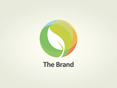 Thebrand Rebound blue brand corporate green identity leaf logo red yellow