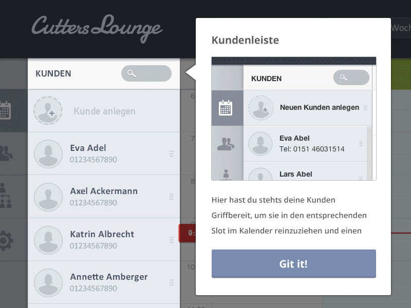 Cutters Lounge User Hints