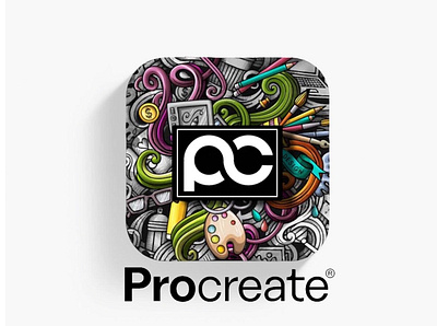 Redesign the Procreate App Icon Challenge branding creative logo creativity design icon logo procreate procreateapp redesign teacher vector