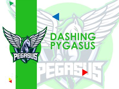 Dashing Pegasus creative logo creativity design graphic design illustration logo logo design logodesign school university