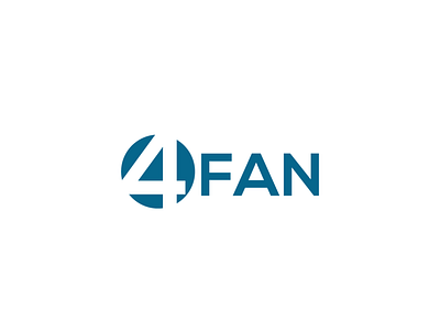 4FAN logo flat logo logo logo concept logo design minimal minimalist logo modern logo tech logo