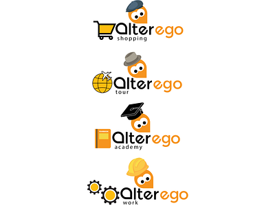 alterego logo concecpt creative logo design flat logo logo logo concept logo design modern logo