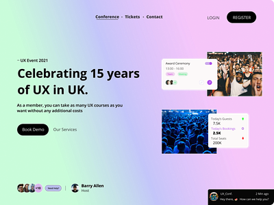 UX Landing Page design ux web