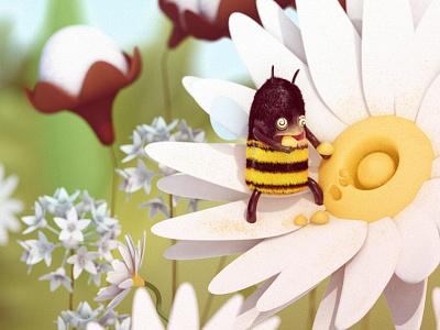 Bees: High on Life 3d bee c4d illustration photoshop