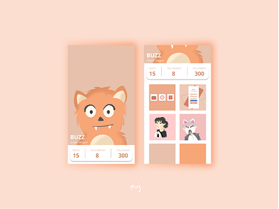 DailyUI 007-User Profile app design illustration ui