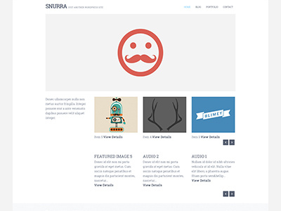 Snurra WP clean minimal modern template web design website white wordpress