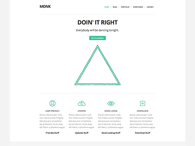 Monk Theme clean minimal theme wordpress