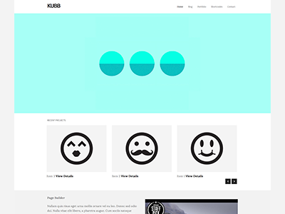 Kubb Theme clean minimal ninebase theme wordpress