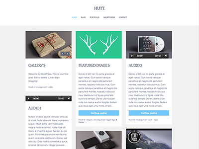 Hutt Theme clean minimal ninebase theme wordpress