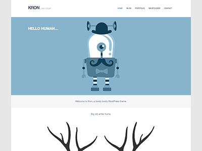 Kron Theme clean minimal ninebase theme wordpress