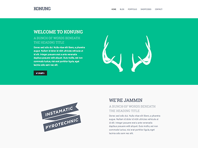 Konung Theme clean minimal ninebase theme wordpress