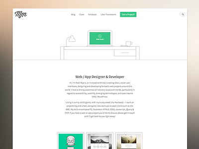 Personal Site bootstrap clean freelance minimal personal website