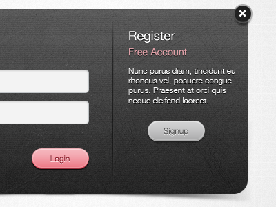 Dark Login Dribbble by Maki Myers on Dribbble