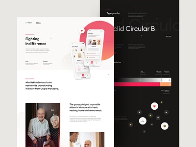 #PosiłekDlaSeniora – Fighting indifference app design mobile product design ui ux