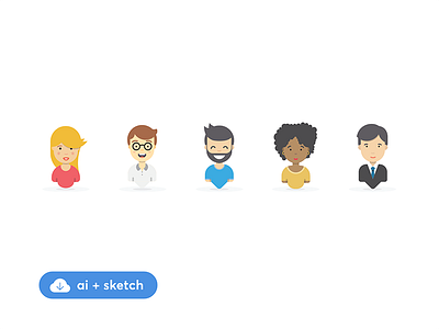 Avatar Icon Creator Pack 2 by IconShock & ByPeople on Dribbble