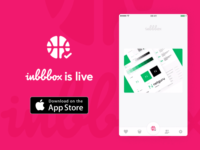 Inbbbox is live! app dribbble free inbbbox ios mobile shot