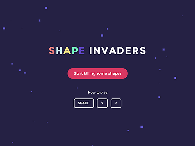 Shape invaders ( link in the description ) canvas colors controls cool flat game invaders lovemyjob music space spacymusic