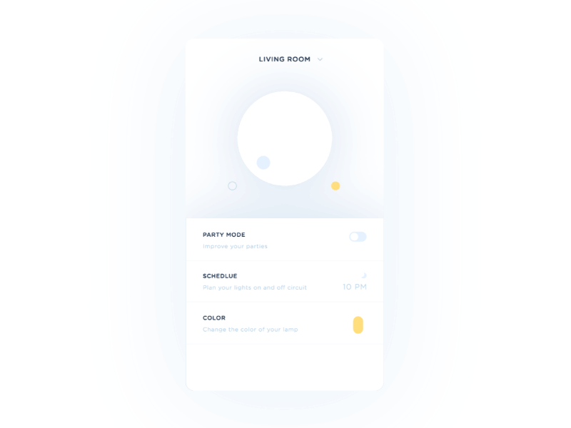 Settings #7 Daily UI challenge app branding daily dailyui design flat ios lights mobile ui user interface web