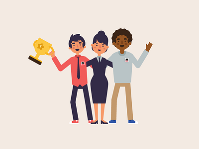 Delhaize Characters adobe ai character cup delhaize divercity illustration trophee winner