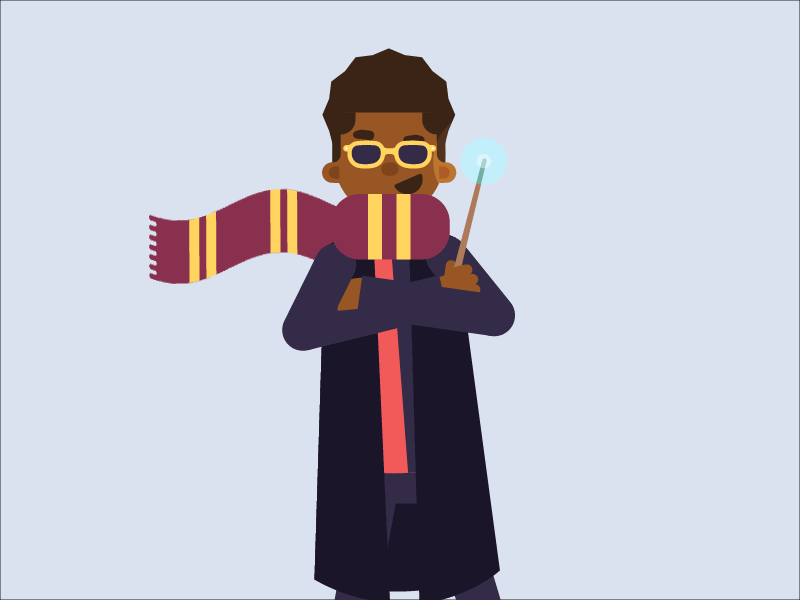 Yung Mavu's "Black Magic" flat harry harry potter hiphop illustration potter rap song vector