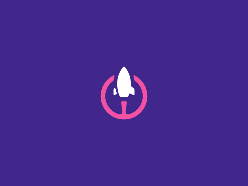 Daily Logo #1 Rocket Logo vector web ios dailylogochallenge comet fuel rocket logo branding ux ui