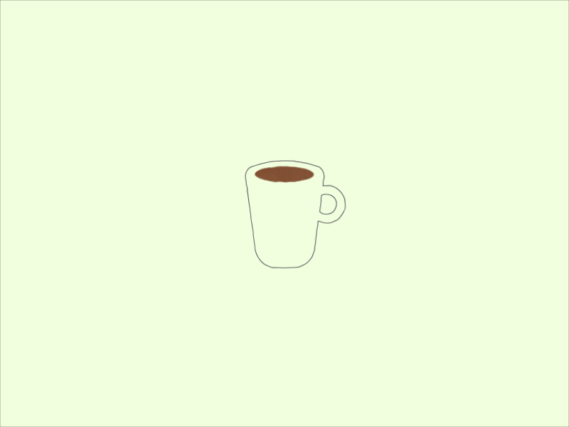 Un Café 2.5d ae animation app colors flat illustration loop motion wiggle