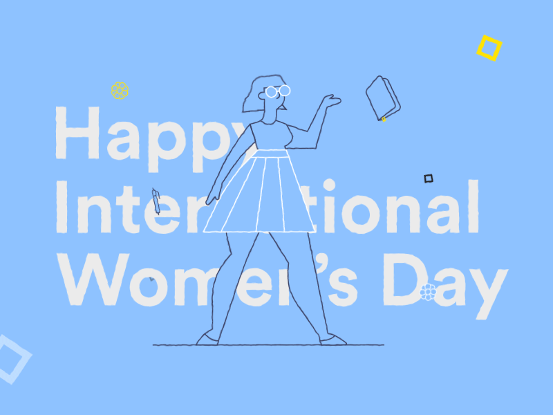International Women's Day after effects animation bestself bold text gif international womens day journal womens day